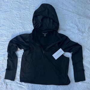Athleta Black Whistler Fuse Half Zip Top